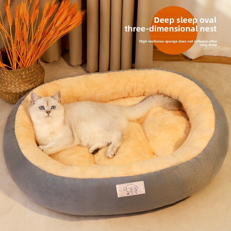 Premium Cozy Winter Pet Cave Bed